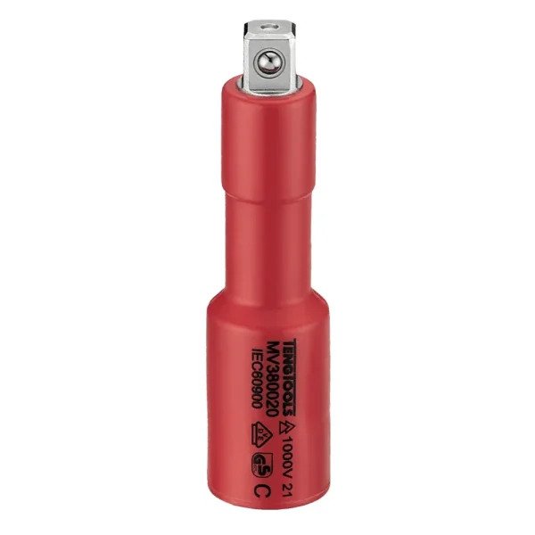 Teng Tools 3/8 Inch Drive 3 Inch Long 1000 Volt VDE Insulated Extension Bar | Electricians Tool | Insulated Tool | El...