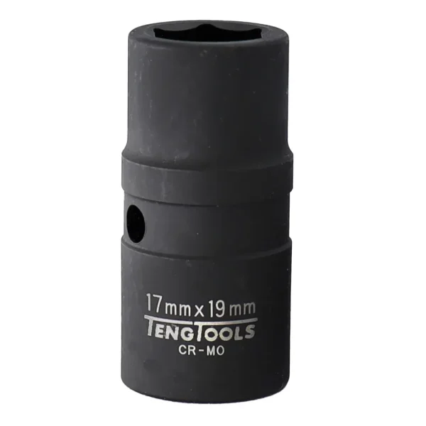 Teng Tools 17/19MM 1/2 Inch Drive 6 Point Metric Double Ended Chrome Molybdenum Wheel Nut Impact Socket | Mechanic To...