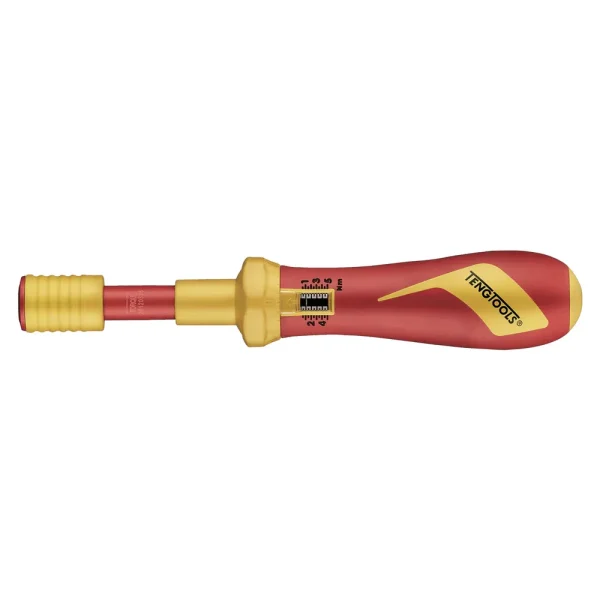 Teng Tools 1/4 Inch Drive 1000 Volt Insulated Torque Screwdriver 1-5Nm | Electricians Tool | Insulated Tool | Electri...