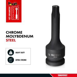 Teng Tools 1/2 Inch Drive Metric Torx TX Chrome Molybdenum Impact Sockets - view 2