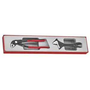 Teng Tools 2 Piece 10 Inch Quick Set Water Pump Plier & 8 Inch Alligator Adjustable Wrench Set – TTXMB02