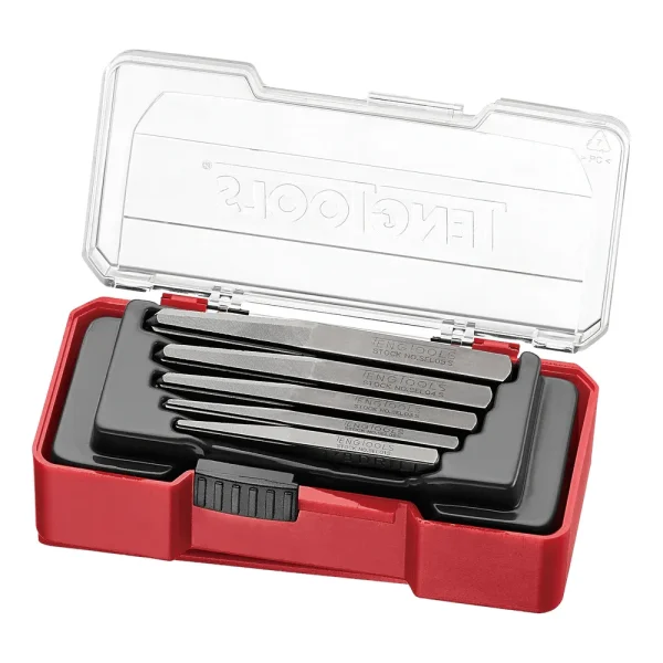 Teng Tools 5 Piece Damaged / Stripped Screw Extractor Remover Set with Hardness HRC50-52 – TJSE05S