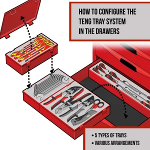 Teng Tools 9 Piece (5mm to 13mm) 6 Point Nut Driver Set – TTXND - view 2