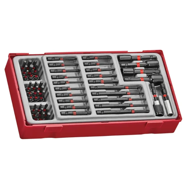 Teng Tools 53 Piece 1/4 Inch Drive Impact Screwdriver Bit & Nut Setter Set – TTBS53