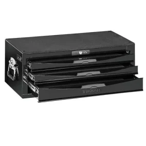 Teng Tools 3 Drawer 26 Inch Wide Black Portable Steel Lockable Middle Tool Box – TC803NBK