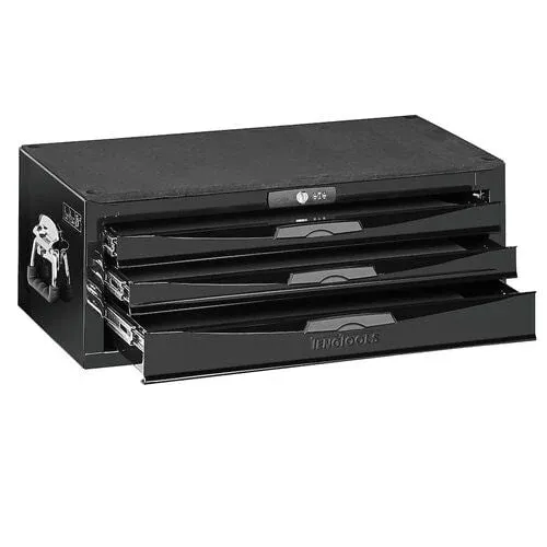 Teng Tools 3 Drawer 26 Inch Wide Black Portable Steel Lockable Middle Tool Box – TC803NBK