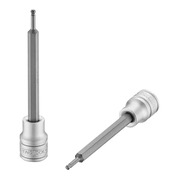 Teng Tools 3/8 Inch Drive Metric Extra Long Ball End Hex Bit Chrome Vanadium Sockets