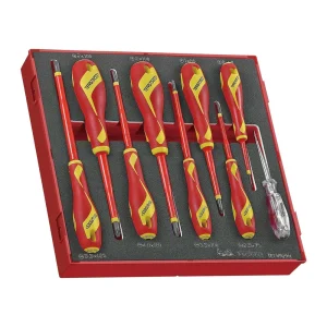 Teng Tools 29 Piece 1000 Volt Insulated Slotted, PH, PZ & Torque Screwdriver & Plier Electricians Po - view 2
