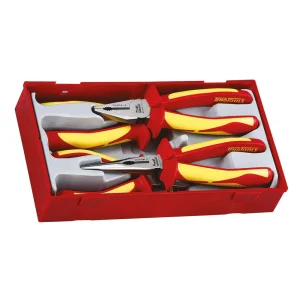 Teng Tools 37 Piece 1000 Volt Insulated 3/8 Inch Drive Socket, Plier, Torque Screwdriver & Mixed Scr - view 3