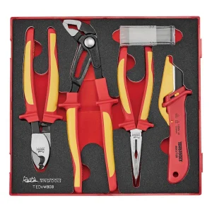 Teng Tools 8 Piece 1000 Volt Insulated Mixed Plier & Knife EVA Foam Tool Tray – TEDVMB08