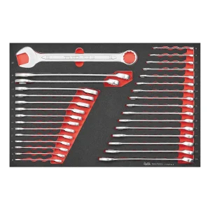 Teng Tools 31 Piece Metric Combination Wrench EVA Foam Set (5.5mm to 38mm) – TTESP31A