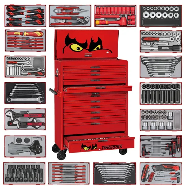 Teng Tools 974 Piece 37 Inch Wide 12 Drawer Mega Master Tool Kit – TKS37R974T