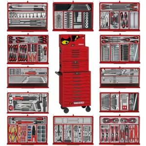 Teng Tools 1033 Piece PRO35 26 Inch Wide Red Mega Master Hand Tool Kit – TKS26R1033T