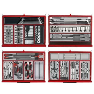 Teng Tools 1033 Piece PRO35 26 Inch Wide Red Mega Master Hand Tool Kit – TKS26R1033T - view 3