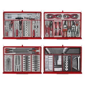 Teng Tools 615 Piece PRO35 53 Inch Wide Red Mega Master Roller Cabinet Tool Kit – TKW53R615T - view 3