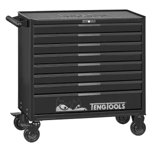 Teng Tools 37 Inch Wide 8 Drawer PRO35 Heavy Duty Black Roller Cabinet – TSW37B8