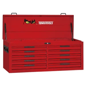 Teng Tools 53 Inch Wide 10 Drawer PRO35 Heavy Duty Red Top Box – TST53R10F