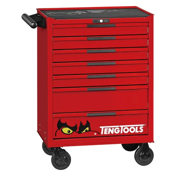 Teng Tools 26 Inch Wide 7 Drawer PRO35 Heavy Duty Red Roller Cabinet – TSW26R7