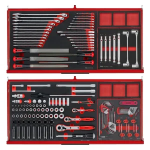 Teng Tools 637 Piece PRO35 37 Inch Wide EVA Foam Red Roller Cabinet Hand Tool Kit – TKW37R637F - view 3