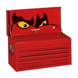 Teng Tools 26 Inch Wide 4 Drawer Classic Heavy Duty Red Top Box – TC804EV