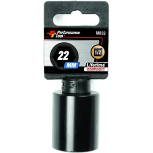 Performance 22mm Socket 1/2 Inch Drive 6 Point – M832 - view 2