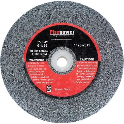 Firepower 6 Inch Diameter 36 Grit Bench Wheel – 1423-2311