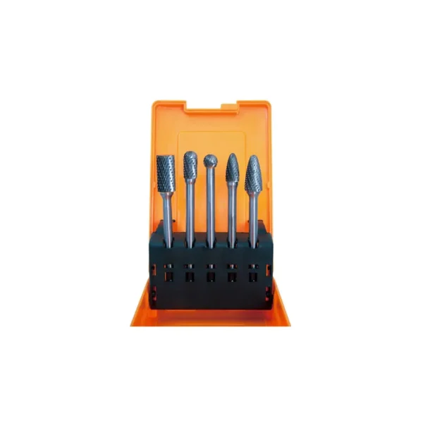 Astro Pneumatic 5-pc. Long Double-Cut Carbide Burr Set 4.5″ – 2185