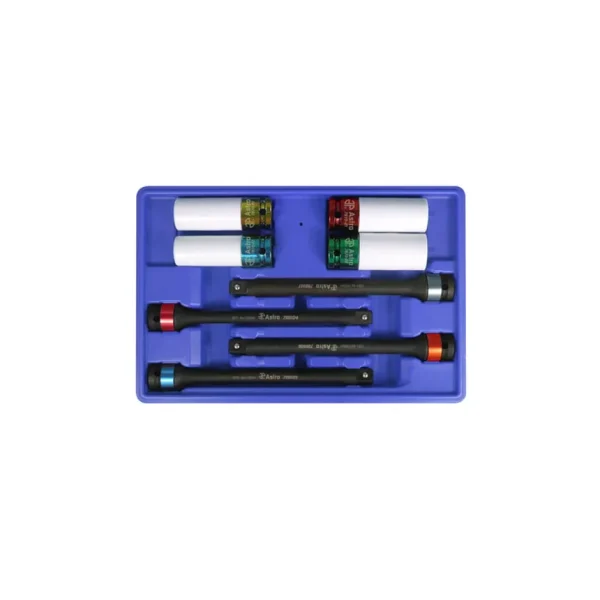 Astro Pneumatic 8-pc. Torque Limiting Extension & Protective Impact Socket Combo Set – 78818