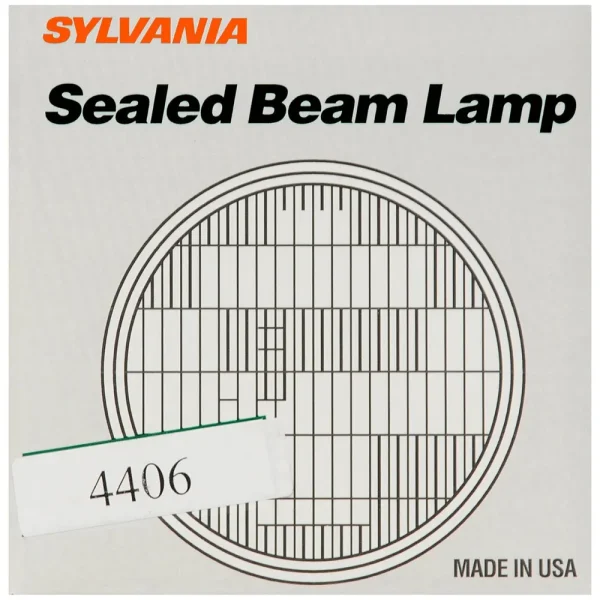 SYLVANIA 4406 Incandescent Sealed Beam for Low Beam/High Beam Applications (Pack of 1) – 4406