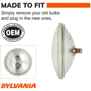 SYLVANIA 4416 Incandescent Sealed Beam for Low Beam/High Beam Applications (Pack of 1) – 4416 - view 2