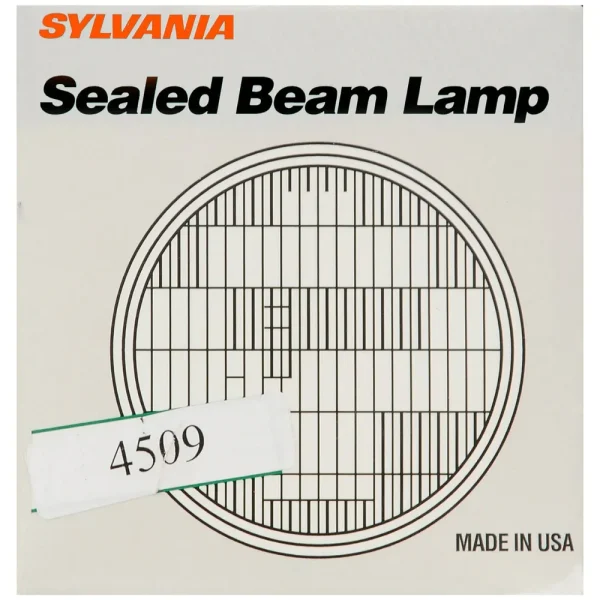 SYLVANIA 4509 Incandescent Sealed Beam for Low Beam/High Beam Applications (Pack of 1) – 4509