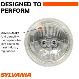 SYLVANIA 4509 Incandescent Sealed Beam for Low Beam/High Beam Applications (Pack of 1) – 4509 - view 2