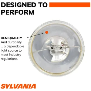 SYLVANIA 4537 Incandescent Sealed Beam for Low Beam/High Beam Applications (Pack of 1) – 4537 - view 2