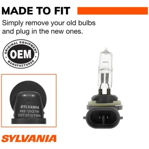 SYLVANIA 889 Basic Halogen Fog Light Bulb (Pack of 1) – 889BP - view 3