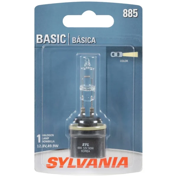 SYLVANIA 885 Basic Halogen Fog Light Bulb (Pack of 1) – 885BP