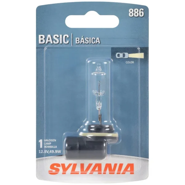 SYLVANIA 886 Basic Halogen Fog Light Bulb (Pack of 1) – 886BP