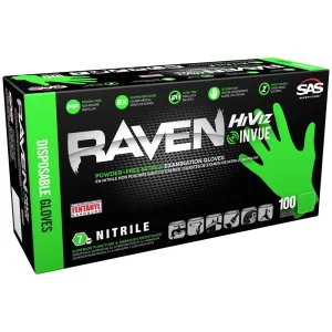 SAS Medium Green Nitrile Gloves – 66551 - view 2