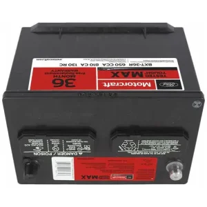 Motorcraft Tested Tough MAX Standard Flooded Top Post Battery Group Size 36R 36R 650 CCA 130 Minute RC – BXT36R - view 4