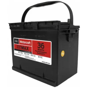 Motorcraft Tested Tough MAX Standard Flooded Top Post Battery Group Size 56 56 590 CCA 95 Minute RC – BXT56A