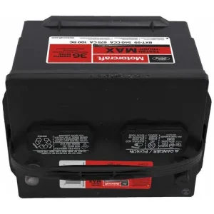 Motorcraft Tested Tough MAX Standard Flooded Top Post Battery Group Size 59 59 540 CCA 100 Minute RC – BXT59 - view 2