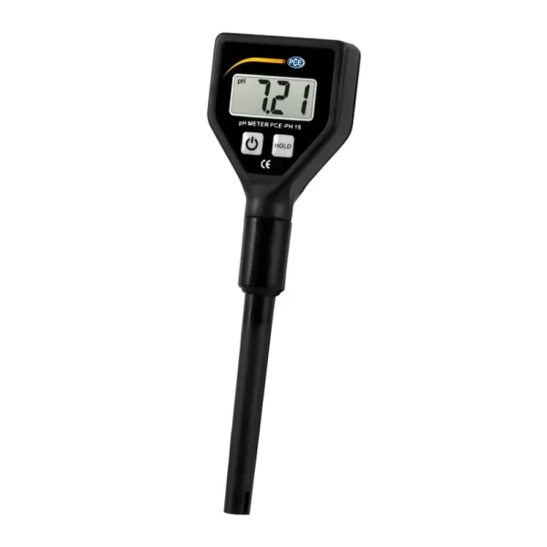 PCE Instruments Digital pH Meter with High Accuracy and Compact Design (PCE-PH 15)
