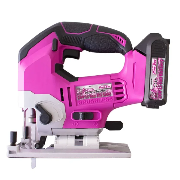 The Original Pink Box Jigsaw w/2Ah Battery (PB20VJIG_2Ah_CHRGR)