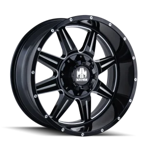 Mayhem Monstir 8100 Gloss Black Milled Wheels
