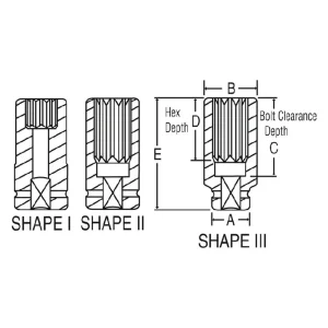 Grey Pneumatic 1″ Drive 1-5/8″ 12-Point Deep Impact Socket (4252D) - view 2