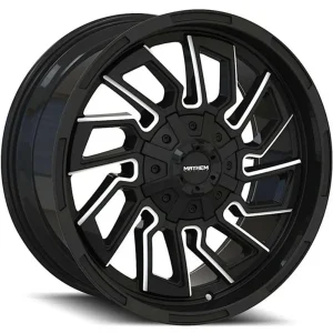 Mayhem Flywheel 8111 Gloss Black with Milled Spokes Wheels