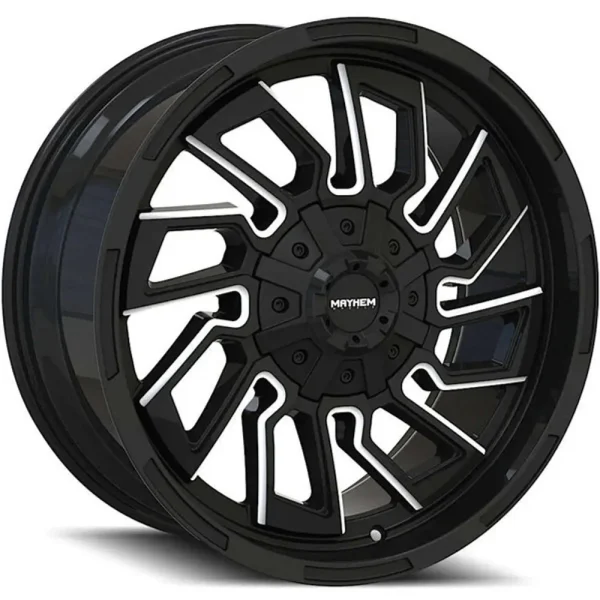 Mayhem Flywheel 8111 Gloss Black with Milled Spokes Wheels
