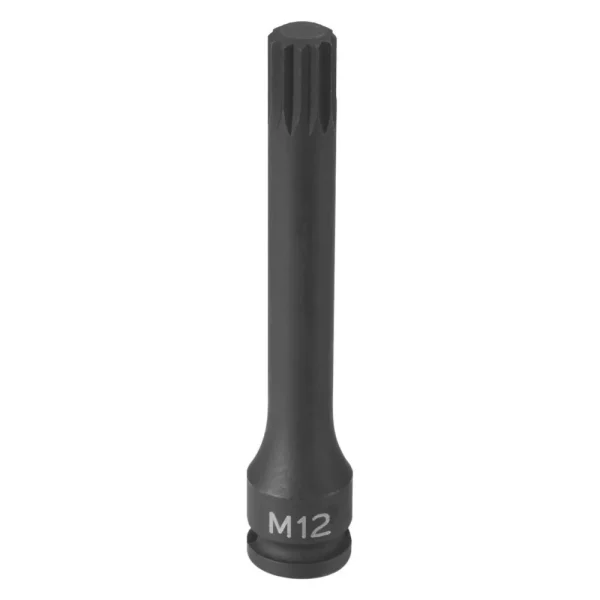 Grey Pneumatic 3/8″ Drive M12 Triple Square Impact Bit Socket (11124S)