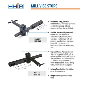HHIP MILL VISE STOP FOR 5 & 6″ VISES (3900-2123) - view 3