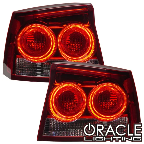 Oracle Lighting 2006-2009 Dodge Charger Pre-Assembled LED Halo Tail Lights (7025-001)