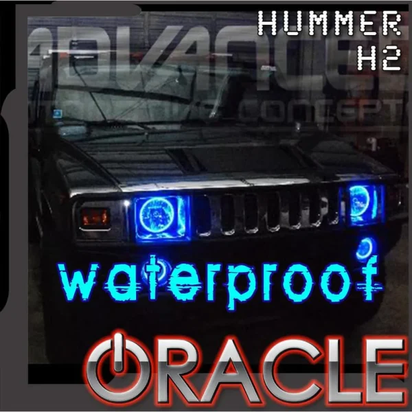 Oracle Lighting 2003-2010 Hummer H2 Surface Mount LED Headlight Halo Kit (3949-001, 3949-002, 3949-003, 3949-004, 394...
